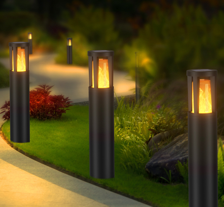 Nya produkter, Outdoor Waterproof Hollow Out Garden Flame Light