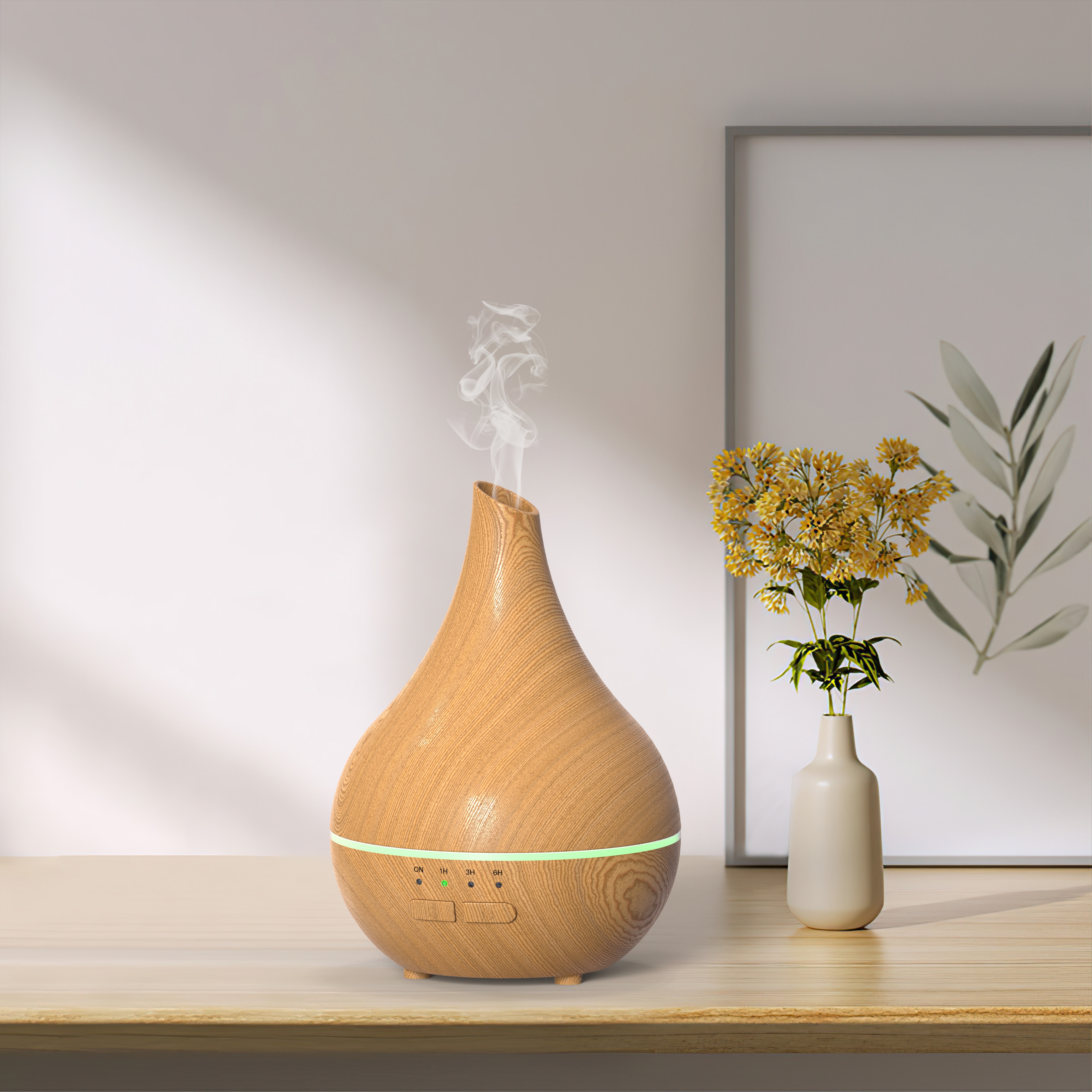 Nytt 150ml Wood - Grain Aromatherapy Diffuser