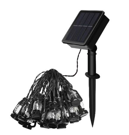 LED Vintage fotogenflaska Solar String Lights Outdoor