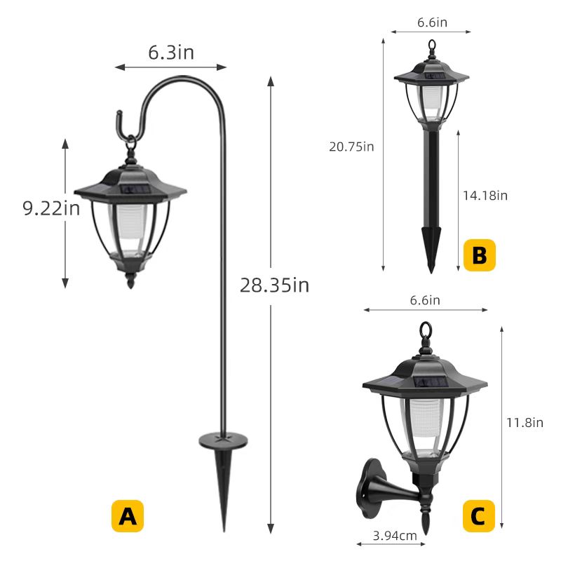 Utomhus vattentät Palace Retro Solar Light