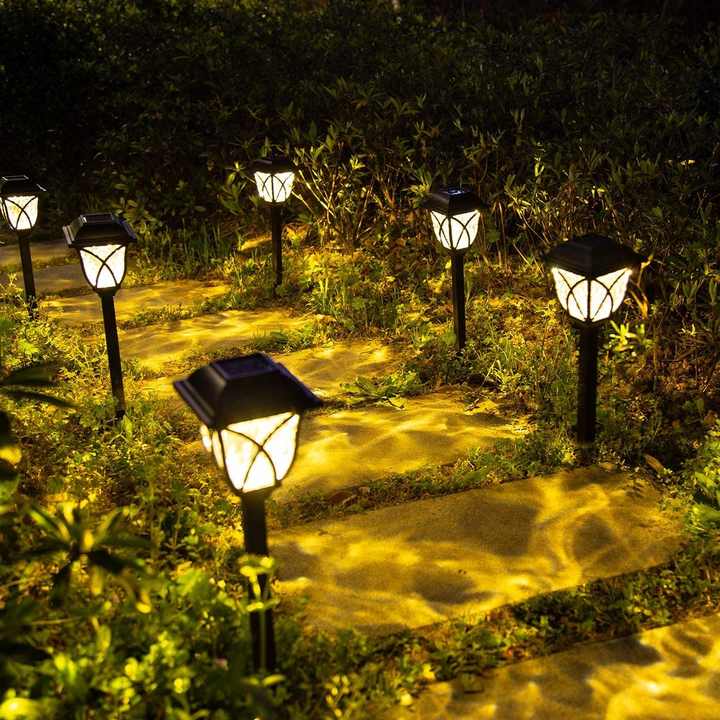 Solar Garden Light utomhus gräsmatta vattentät