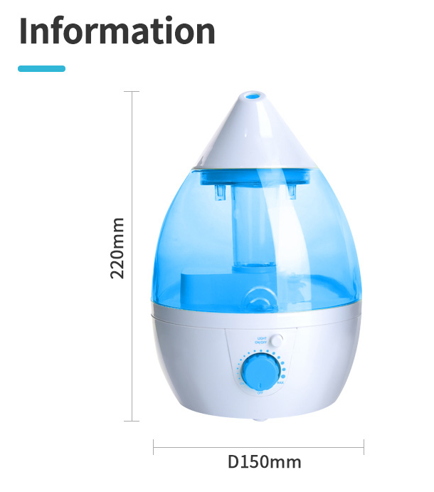 Ultrasonic Cool Mist luftfuktare för hemmet