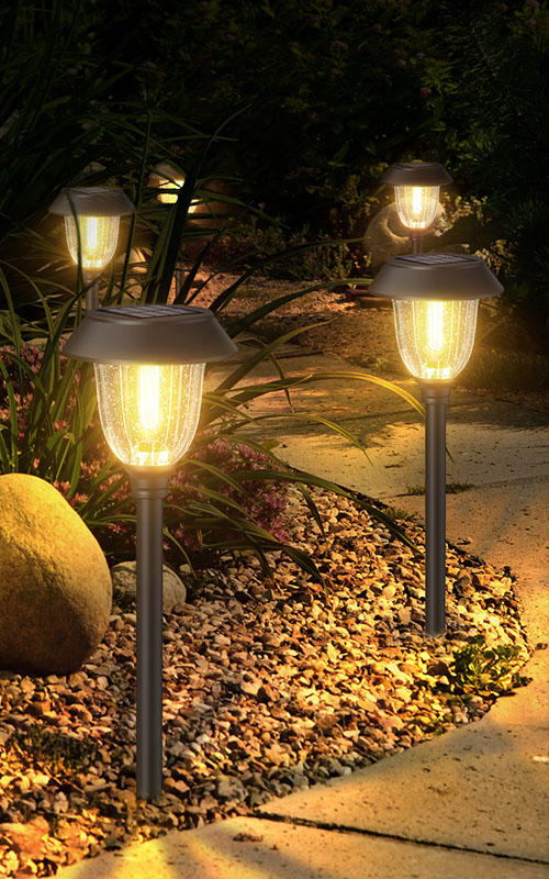 Vattentät Solar Garden Lights utomhus